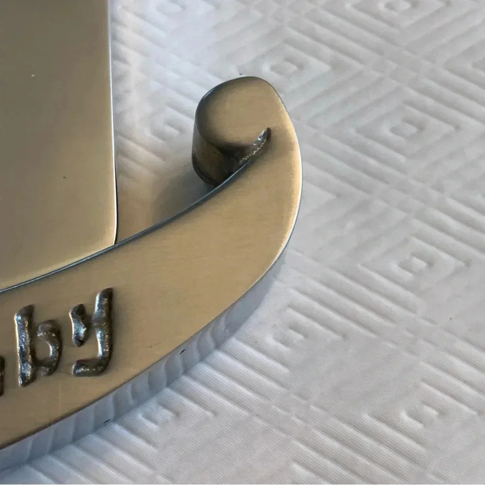 New! Rock-A-Bye Baby Chrome Heavy Baby Photo Frame 2.5 x 3.5” 1998 Keepsake
